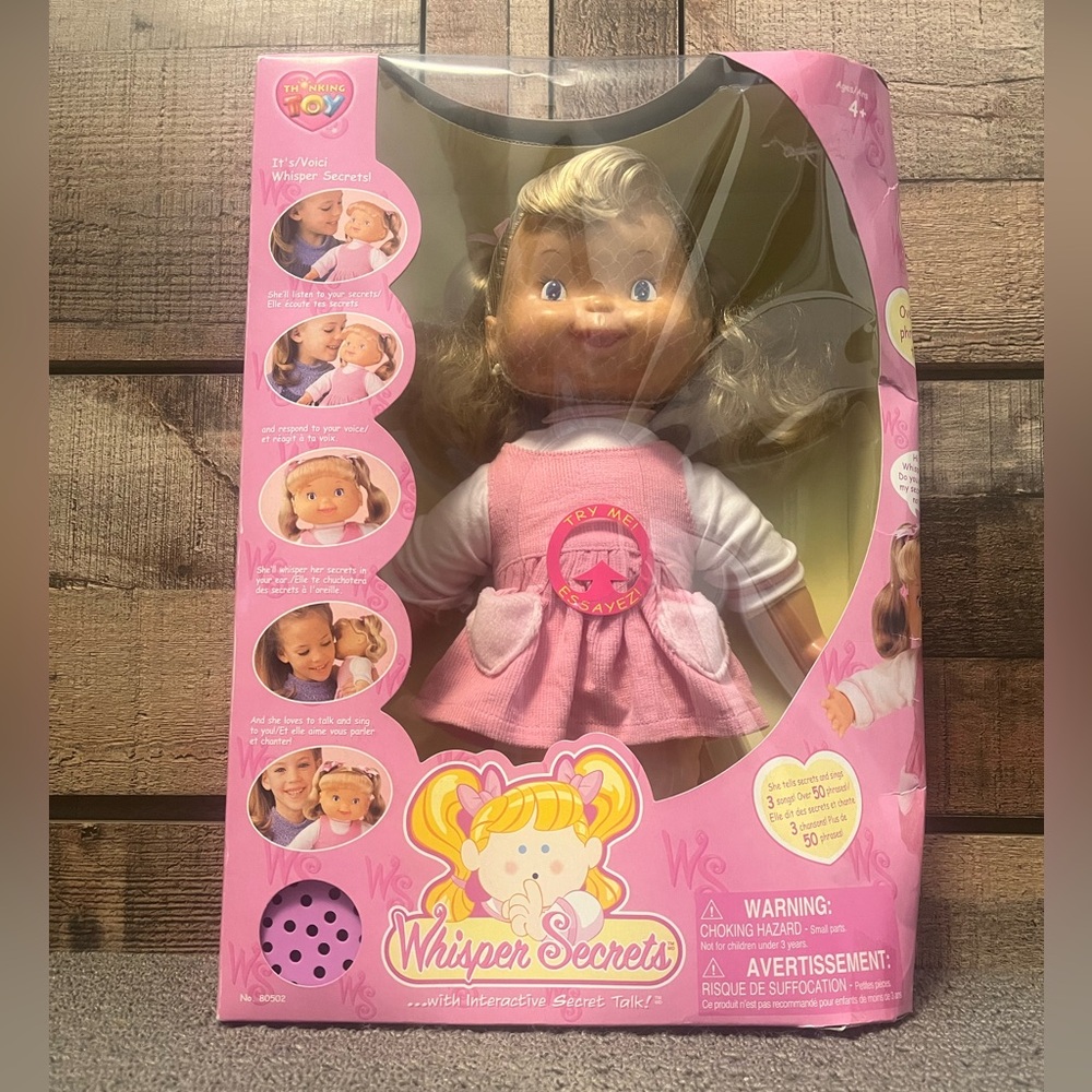 Whisper Secrets 2001 Thinkway Toys Lil Moms Interactive Doll Original Box NEW!!!